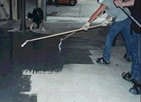 High-Density Neoprene Squeegee in use